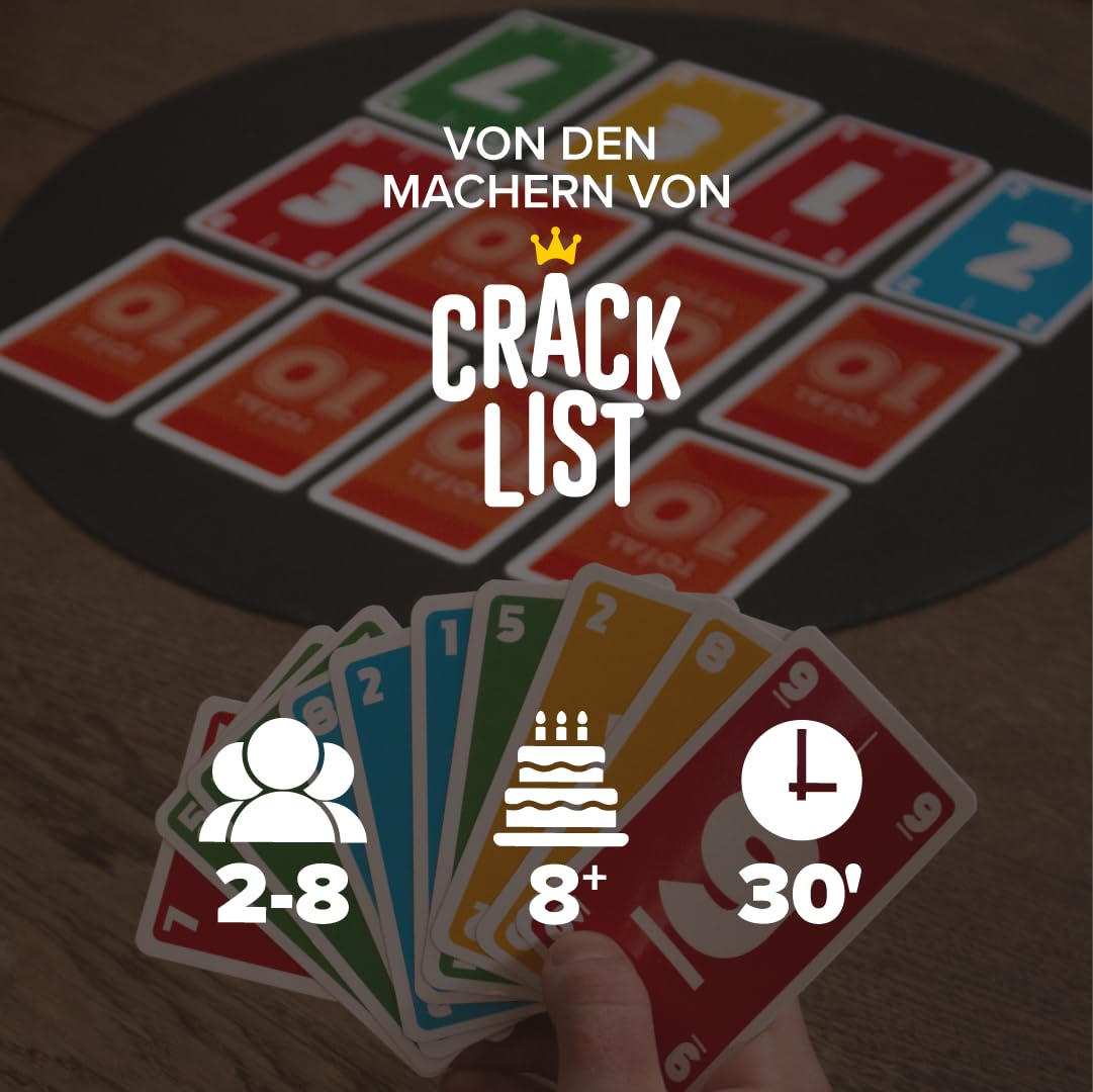 TOTAL 10 – Kartenspiel Inspiriert vom Rommé | Von den Machern von Crack List | 2 bis 8 Spieler | Ab 8 Jahren | Stimmungsspiel für Familie & Spieleabend | Geschenkidee | Deutsche Version 2