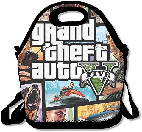 CoverArt GTAV Grand Theft Auto Travel Tote Lunch Bag