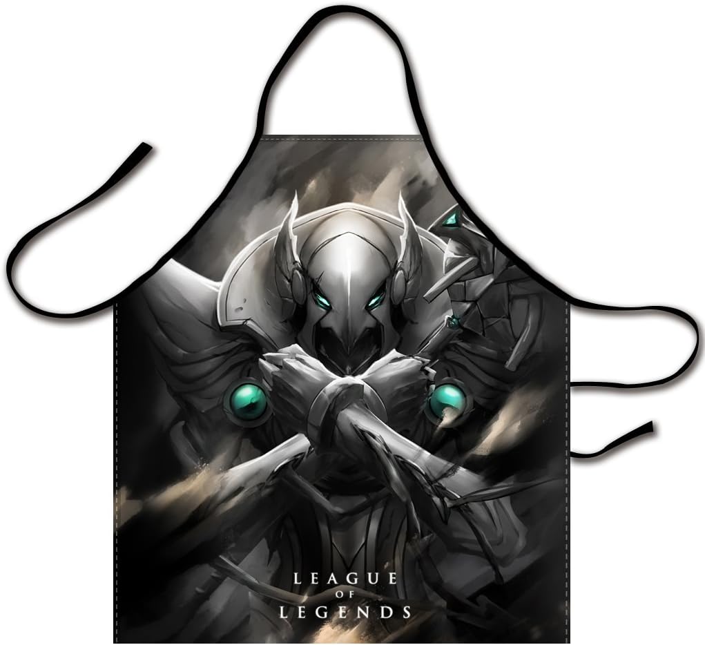 Kaylin Game Heroes League of Legends Emperor Of The Sands Azir Logo Bib Apron Canvas Chef Apron Cooking Apron Professional Apron for Cooking, Grill and Baking