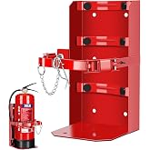 Heavy Duty Vehicle Bracket,Fire Extinguisher Brackets&amp;Mounts-St12 Steel Red, Fit 20lb Dry/10lb Co2 Extinguisher-for School,Garage,Vehicle,Boat,Truck Generic Replacement for 810 by amerex