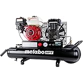 Metabo HPT Gas Powered Wheeled Air Compressor, 8 Gallon, 116 to 145 PSI, Professional Grade Honda GX Engine, Cast Iron Cylind