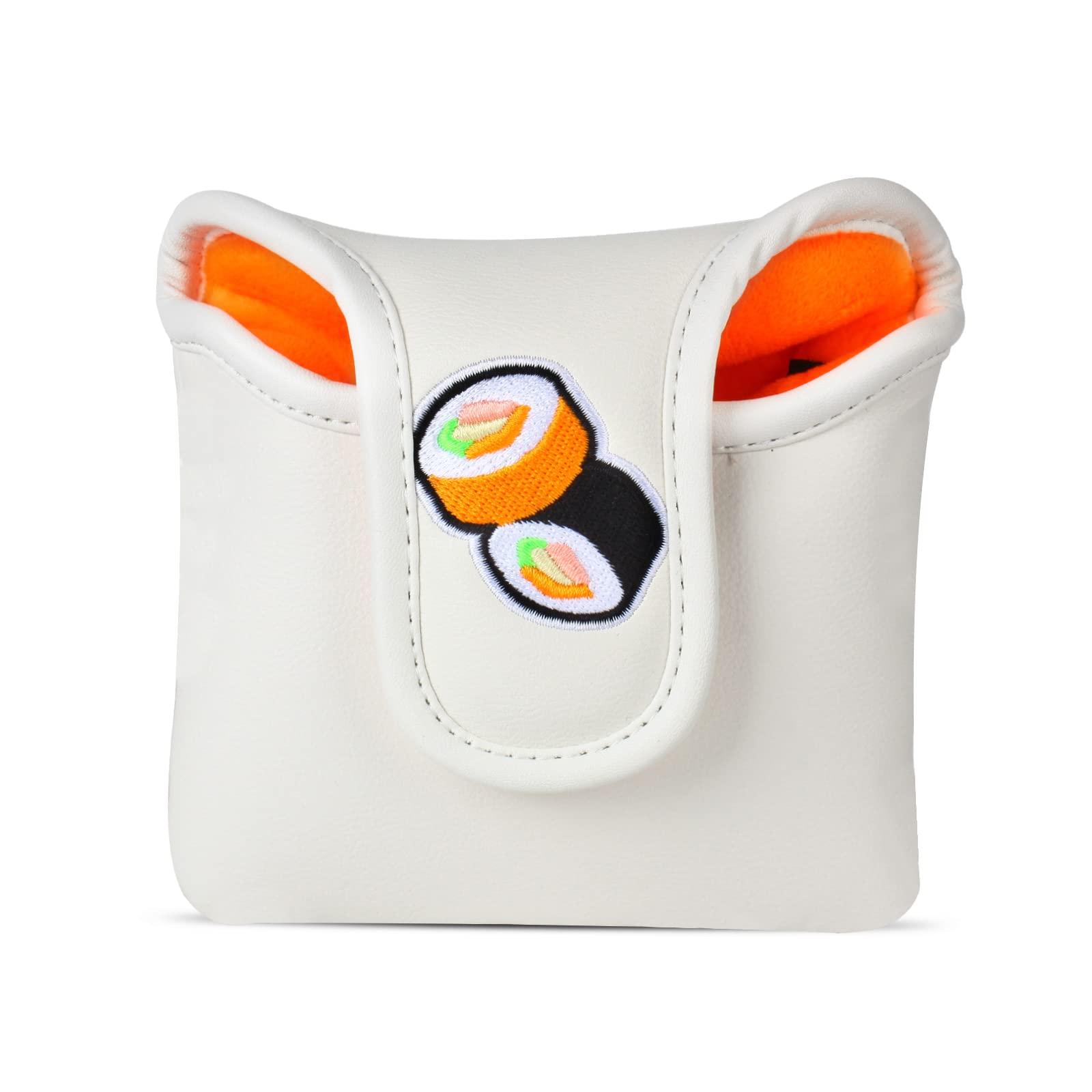 Andux PU Mallet Putter Cover Golf Putter Head Covers White Sushi MT/TG19