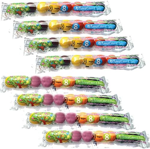 Tree Hugger All Natural Bubble Gum Tubes Variety Pack Certified Kosher(Kof-K) 1.6 oz - Gluten Free, Nut Free, and Dairy Free - 8 pack