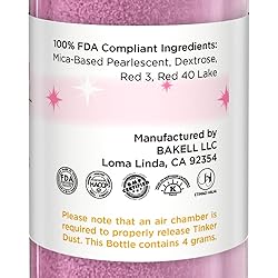 Bakell - Deep Pink Tinker Dust Edible Glitter