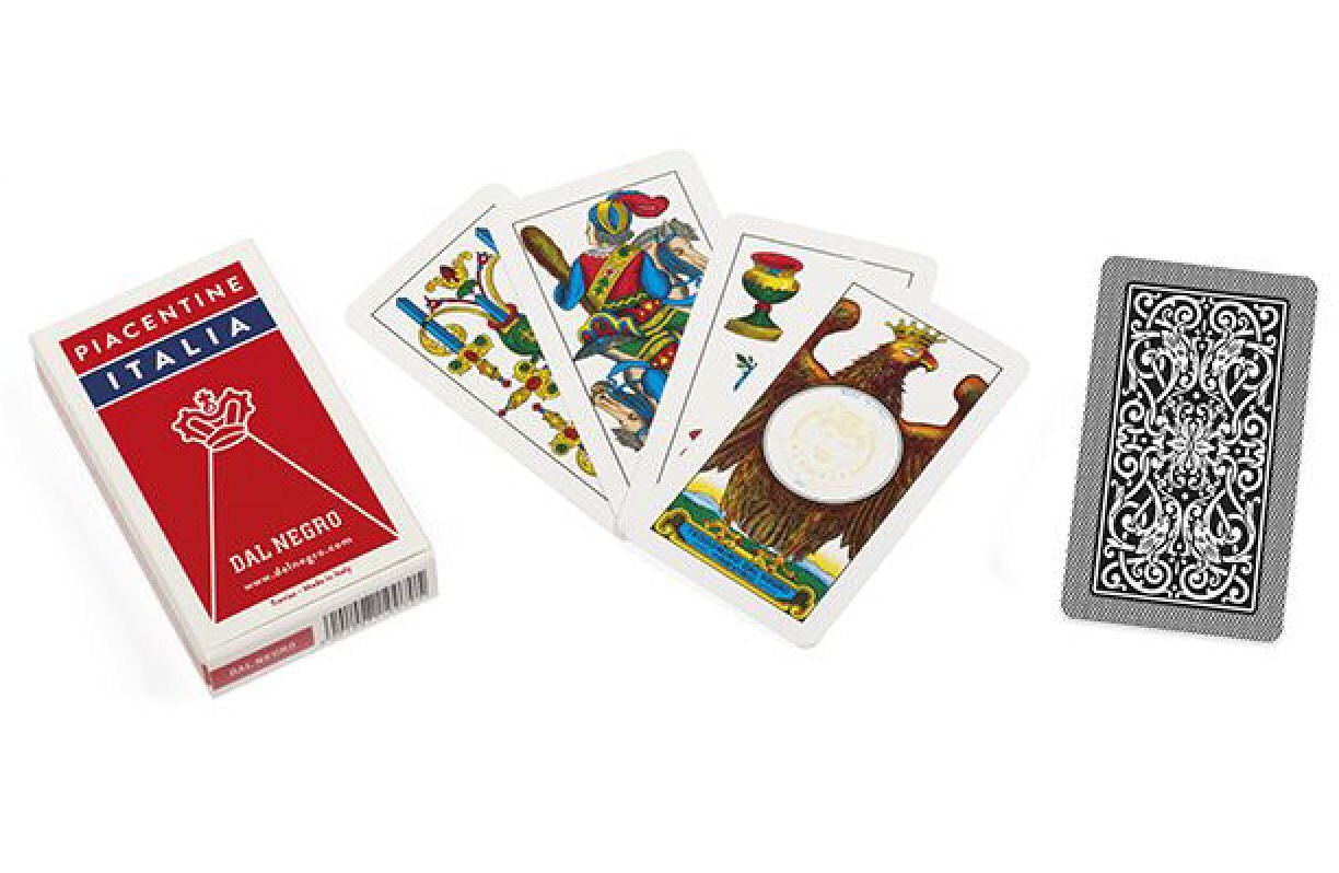 Dal - Piacentine Italia deck of cards, consisting of 40 cards in cardboard, ideal for playing broom and trump