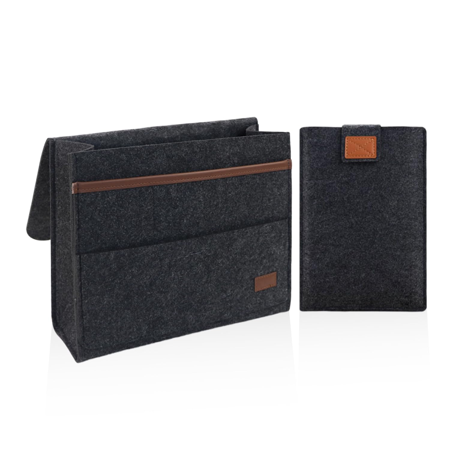 USHXVG 1 Book Accessory Holder, 1 Computer Laptop Cover, Armchair Organizer, Felt Stand, Bedside Storage Bag, Sofa, Bedside Storage Bag, Felt Bag for Storage, Bunk Bed Frame, Tv Controller Bracket