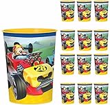 12 Mickey And The Roadsters Mickey Mouse12 Pack Favor Cups Party Supplies: 16 oz Plastic Reusable Cups