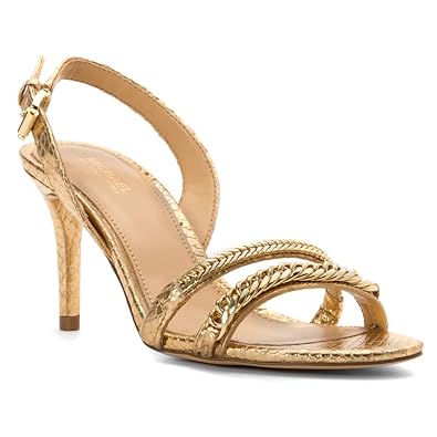 gold michael kors heels