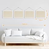 DOLLAR BOSS Cork Board Linen Double-Sided 30x40cm Wood Frame Wall Display Pin view 6