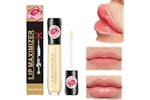 CAPPUVINI Lip Plumper, Lip Plumping Lipgloss, Plumping Lip Oil, Lip Maximizer Plumper with Hyaluronic, Vitamin E Lip Plumping Serum Juicy Lip, Lips Plumping Lip Gloss Make Lips Fuller and Moisturizing (1)