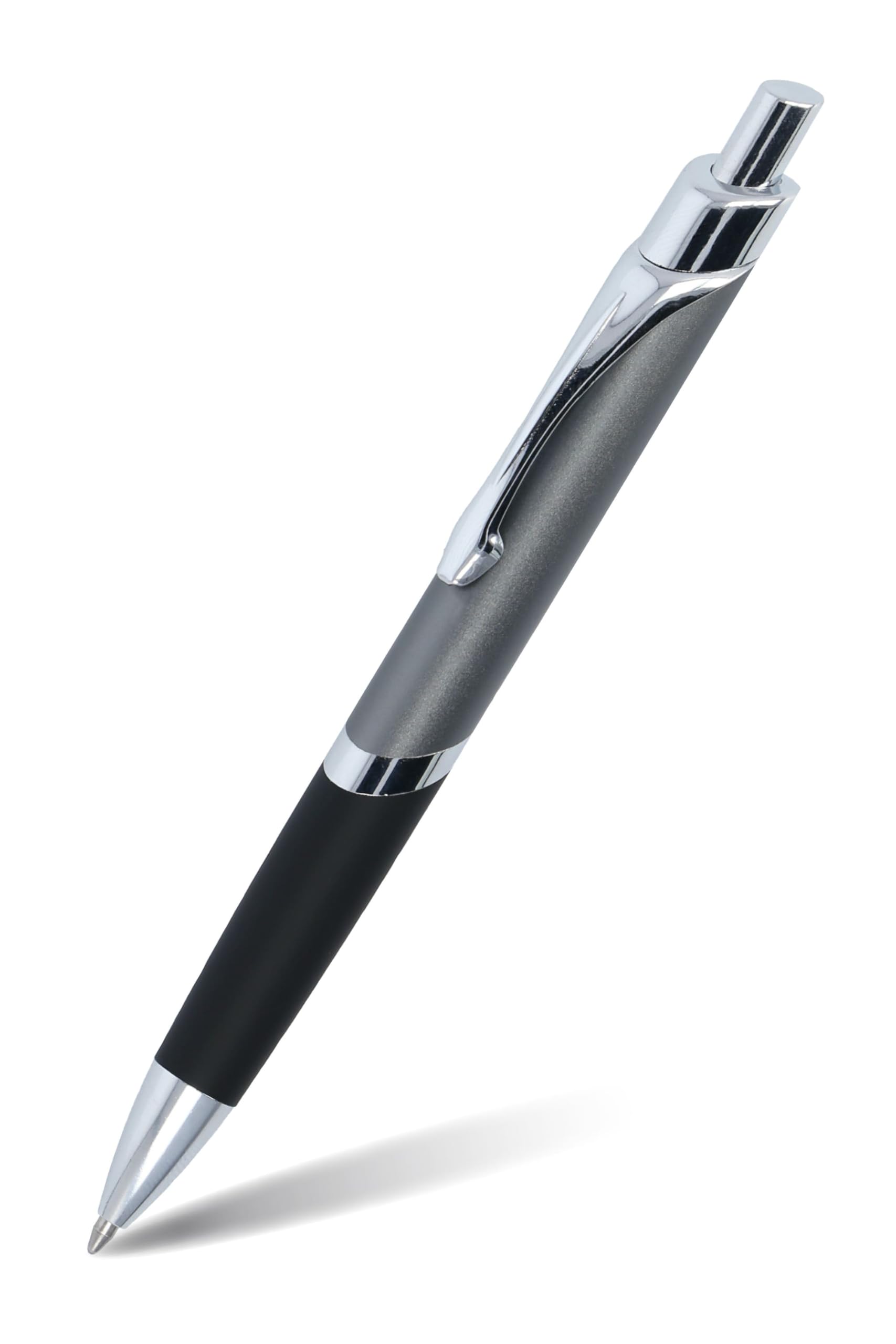 Online ballpoint pen Sporty, noble biro, retractable ball pen made of aluminum, replaceable refill, blue writing color, colour gun — image 1