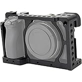 NICEYRIG Camera Cage for Sony A6300 A6400 A6100 A6000 with 1/4 Thread and Cold Shoe - 083