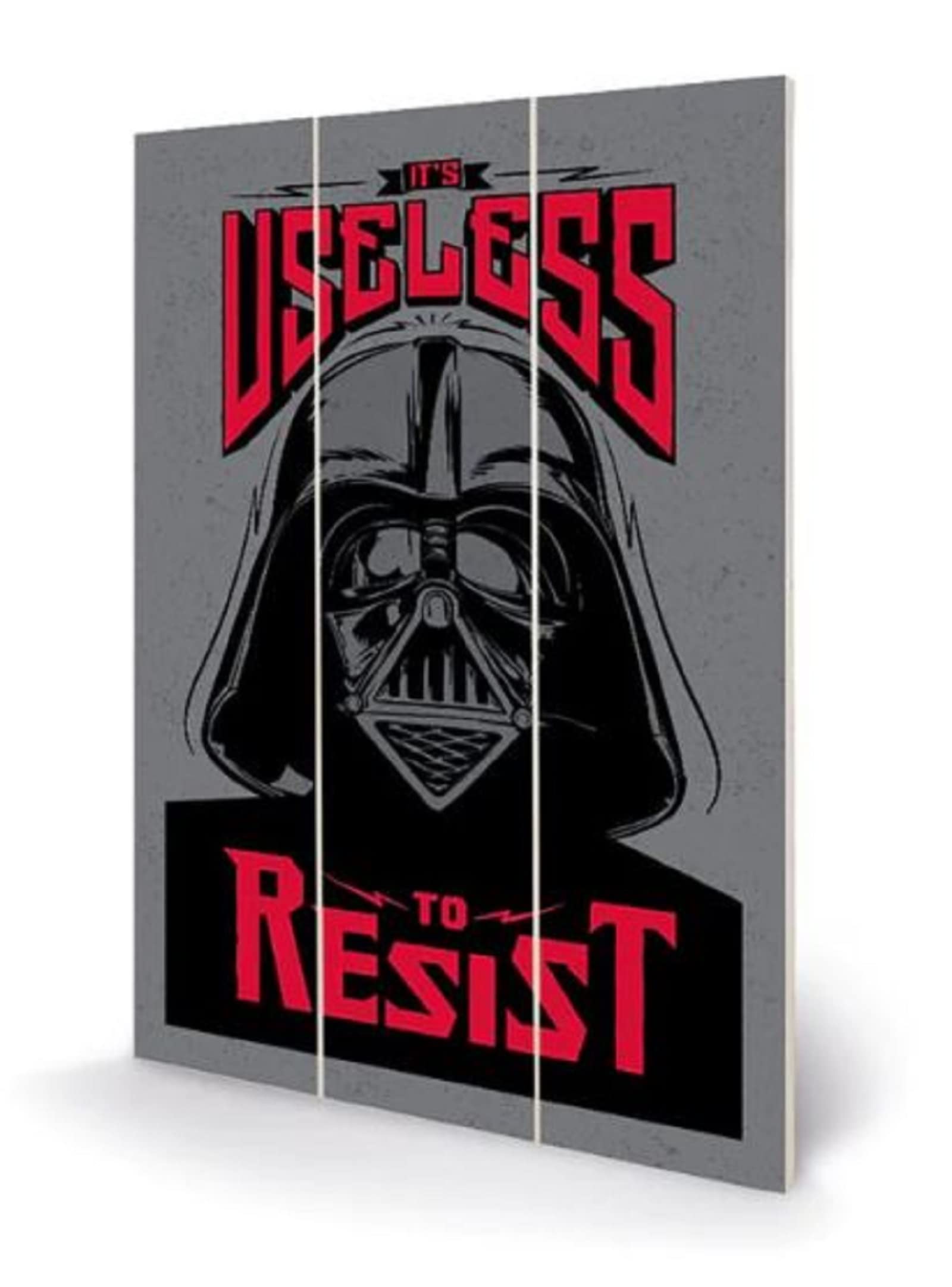 Pyramid International Star Wars Darth Vader Wall Art (Darth Vader Useless to Resist Design) 20cm x 29.5cm - Official Merchandise ​ ​