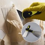 LAMXD Wallpaper Scraper Set 4pc 1.5" 3" 4" 5" Metal Paint Tool Gypsum Board view 5