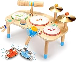 OATHX Kids Drum Set - 11 in 1 Musical Instruments