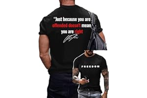 Men's Commemorative 1993 2025 Printed T-Shirt Tops Freedom USA Round Neck Short Sleeve Shirt Tees
