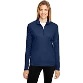 Team 365 Ladies' Zone Performance Quarter-Zip 2XL SPORT DARK NAVY