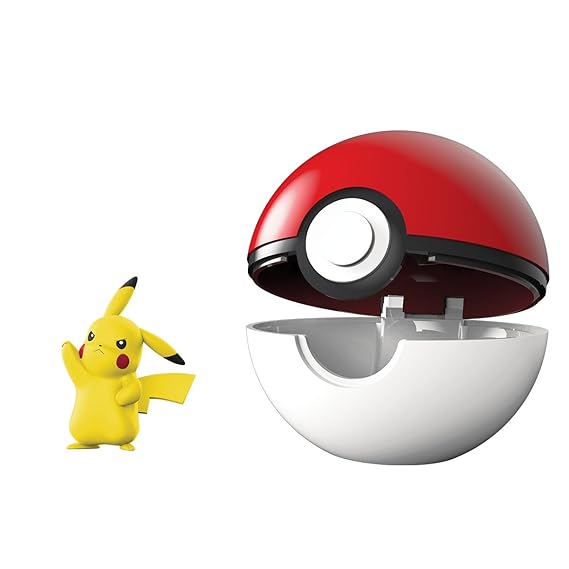Bandai – Pokémon Ball und Seine Figur 5 cm Pikachu, 81232
