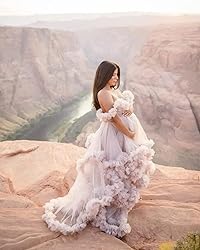 Molisa Tulle Maternity Dress for Photoshoot Puffy