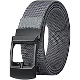 VANNANBA Stretchable Ratchet Belts for Men,Nylon Web Golf Belt with Automatic Buckle