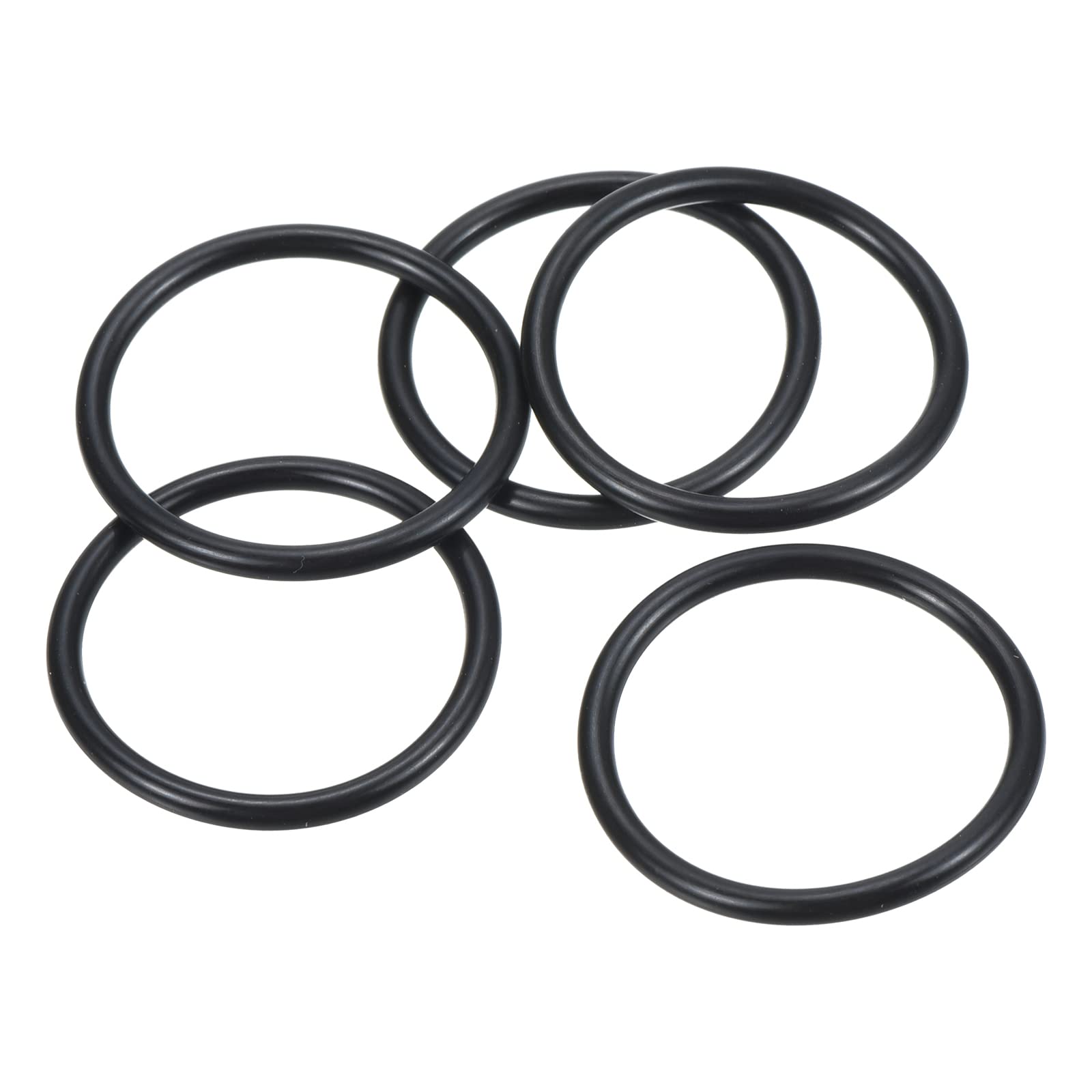 PATIKIL Nitrile Rubber O-Rings 31mm OD 26mm ID 2.5mm Width, 50 Pcs Metric Sealing Gasket for Faucet Plumbing Automotive Repair, Black