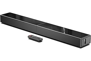 LARKSOUND 2.1 CH Soundbar with Built-in Subwoofer, 31 Inch Sound Bar for TV with Bluetooth/HDMI ARC/Optical/AUX/USB Connections