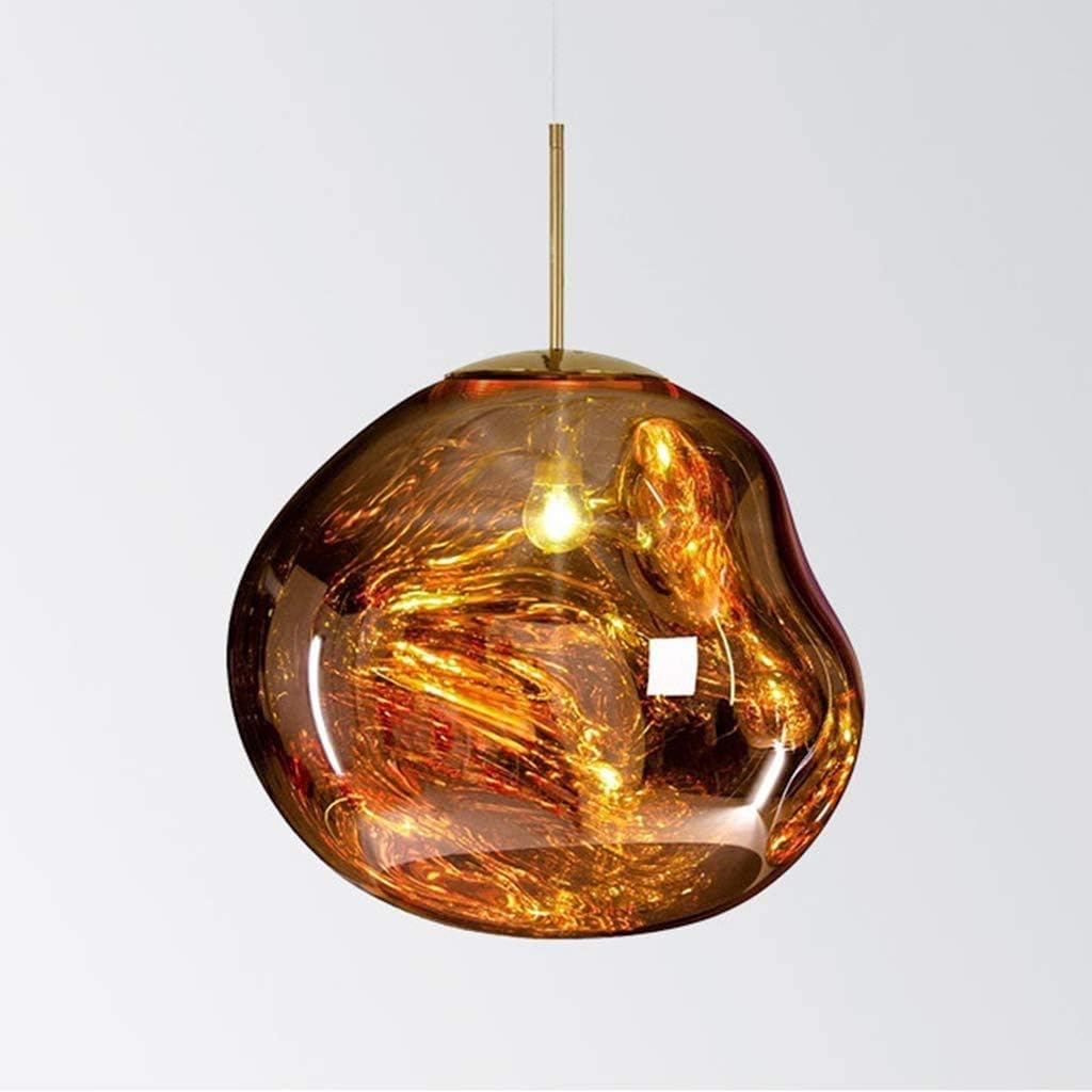 DKORP Lava Glass Hanging Pendant Light, Post Modern Beautiful Melt