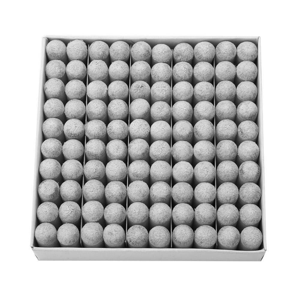 Alomejor 100Pcs Billiard Cue Tips Plastic Billiard Replacement Pool Cue Tips for Pool Cues and Snooker(11mm)