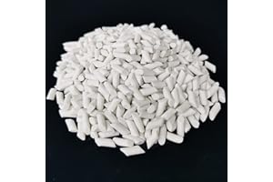 TONMP 5 LBS 1/5" x 2/5" Ceramic Media for Rock Tumbling – Ceramic Tumbling Media for Rock Polisher, Use with Rock Tumbler Grit, Protects Rocks, Reusable, Rock Tumbling Supplies(5mm x 10 mm)