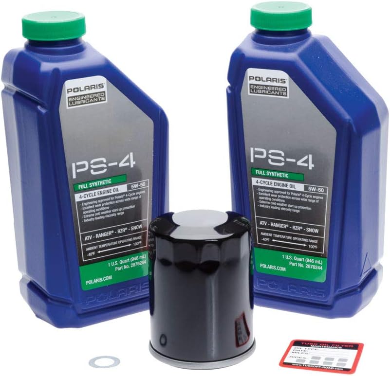 Tusk 4Stroke Oil Change Kit Polaris PS4 Plus 5W50 Fits