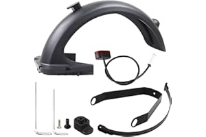 Yungeln Rear Fender Accessories Includes Rear Fender + Bracket + LED Taillight Compatible with Segway Ninebot Max G30 / Max G30 E/LP Electric Scooter Accessories