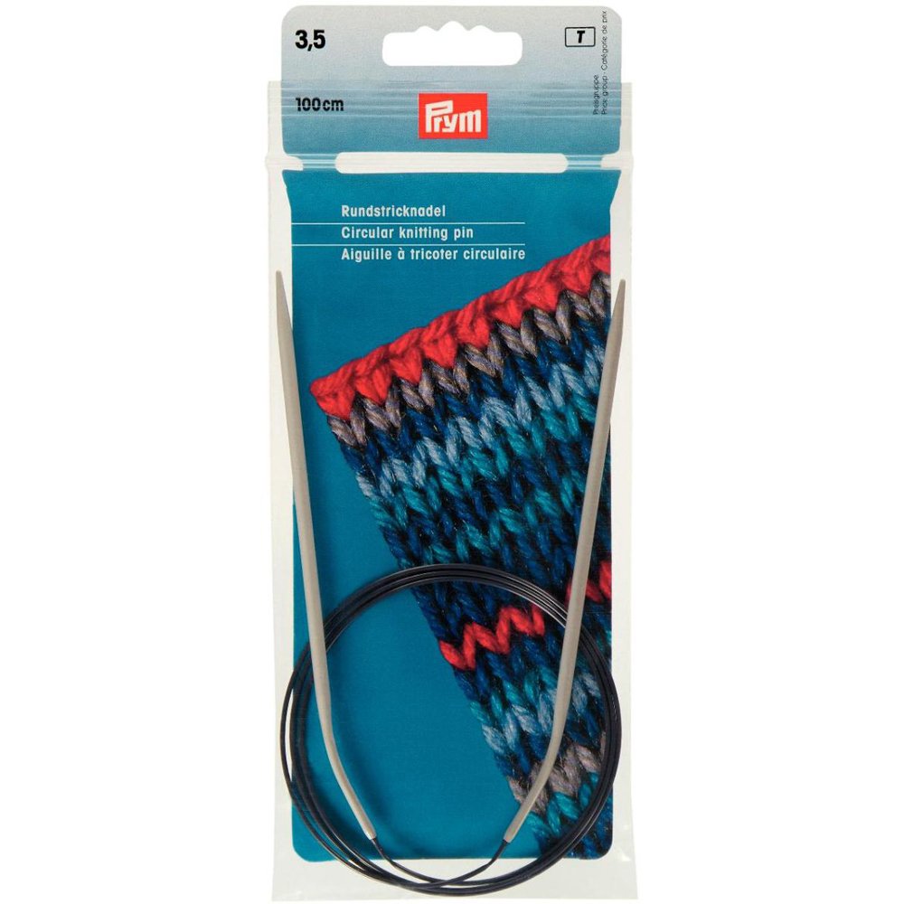 Prym Circular Knitting Needle, Aluminium, Grey, 3.5 mm