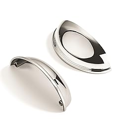CABDM 2 Pack 3-3/4" Drawer Pulls Polished Nickel