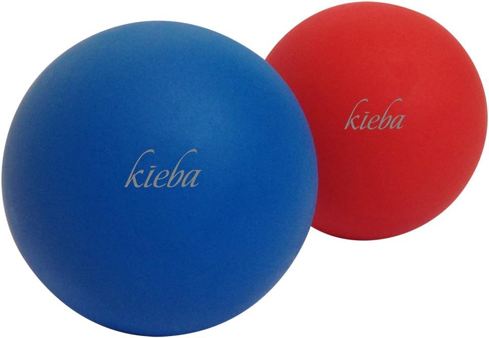 Kieba Massage Lacrosse Balls for Myofascial Release, Trigger Point Therapy, Muscle Knots, and Yoga Therapy. Set of 2 Firm Balls