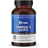 Designs for Sport Omega 3 HI-PO - High-Potency Triglyceride Fish Oil - 1500 mg Omega-3 with 750 mg EPA & 750 mg DHA - No Fishy Aftertaste - 60 Softgels