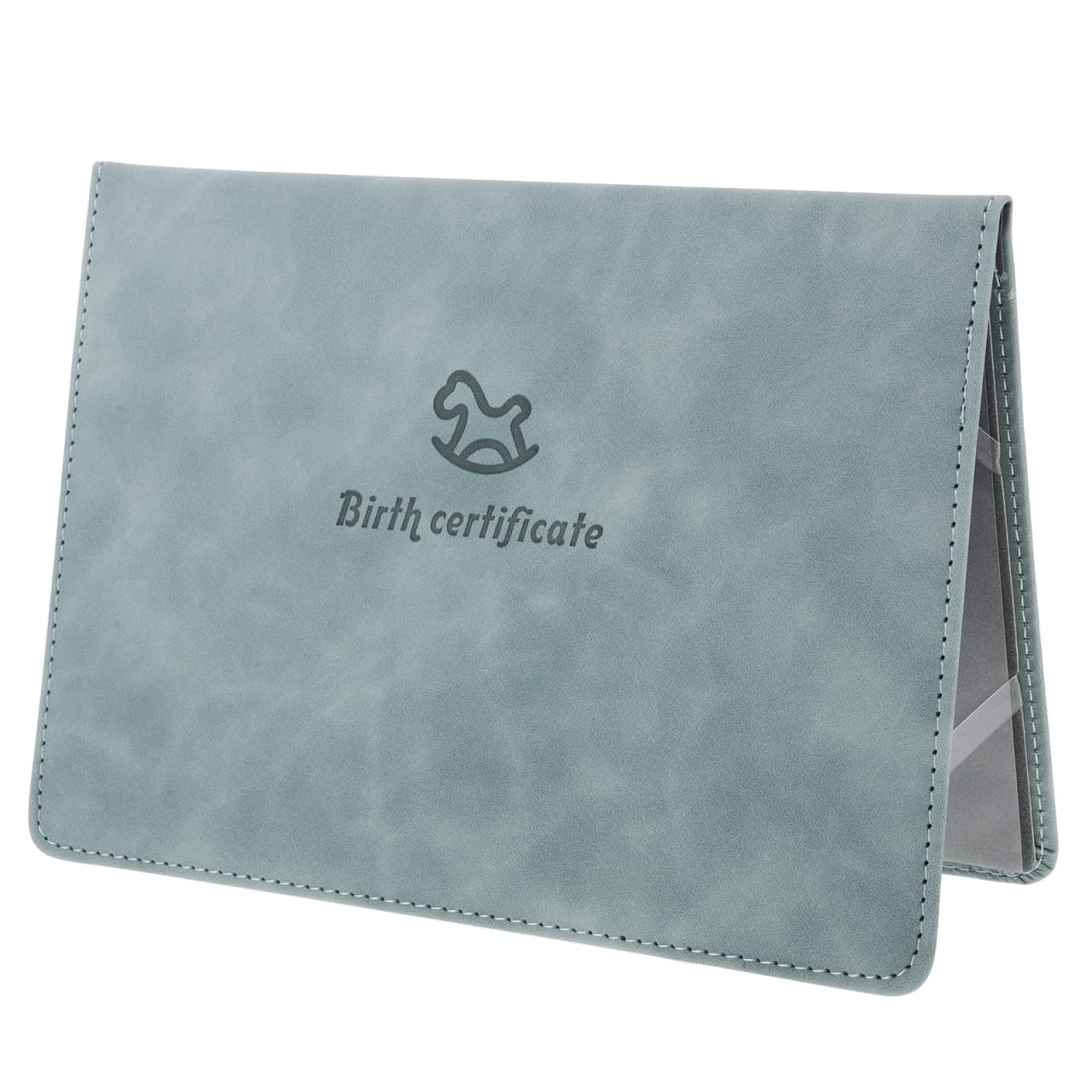 GRIRIW Leather Birth Certificate Holder Protective Sleeve Case for Baby Birth Certificate Document Organizer Storage Cover