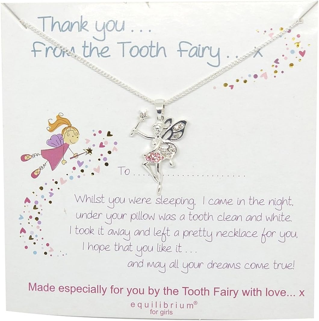 Other Gift Party Supplies Personalised Tooth Fairy Letter Certificate With Optional Necklace Boy Girl Home Garden