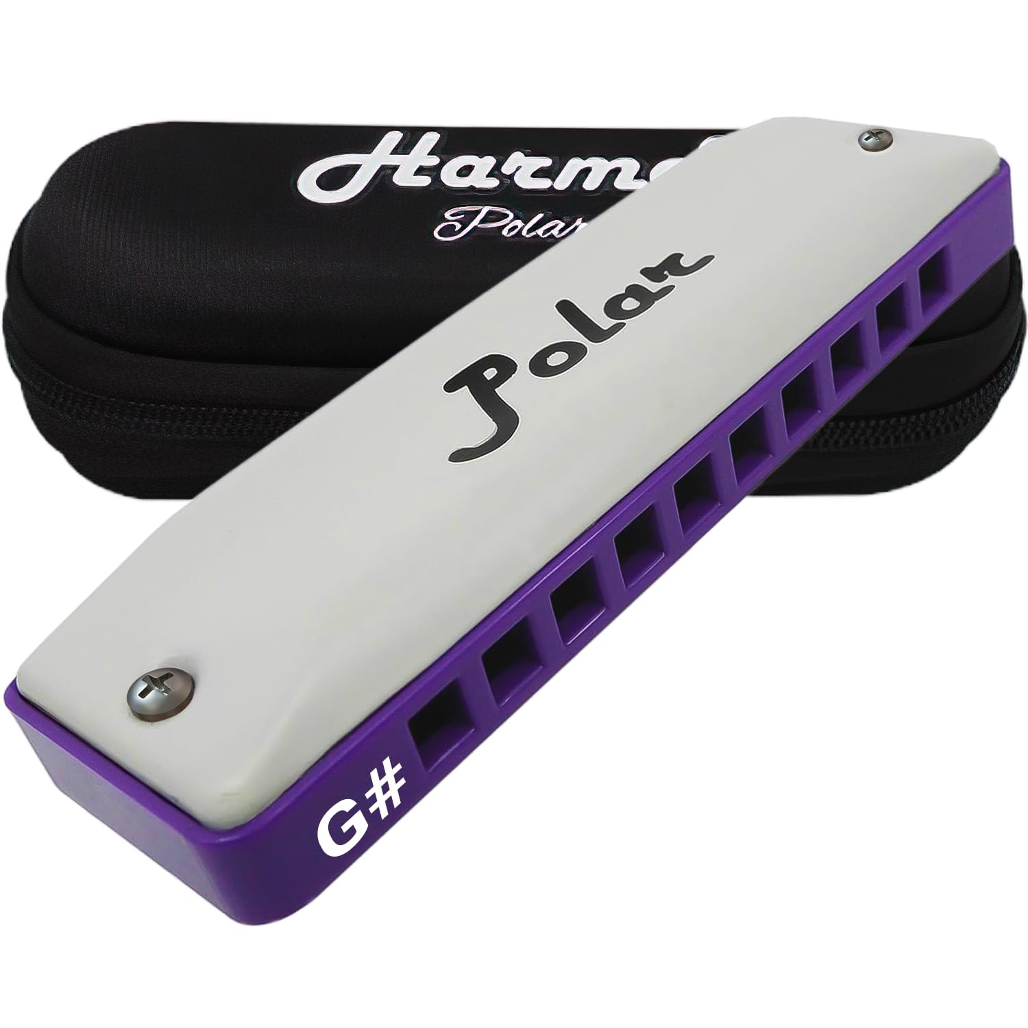Harmo Polar Diatonic Harmonica Key of G# - Harmonic Minor Tuning for Classical, Jazz, Gypsy, Oriental, Lounge and Tango Music, Mouth Organ With Case, Harmonicas for Adults, Beginners & Professionals