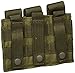 VooDoo Tactical 20-7976004000 Pistol Mag Pouch, Olive Drab, Triple