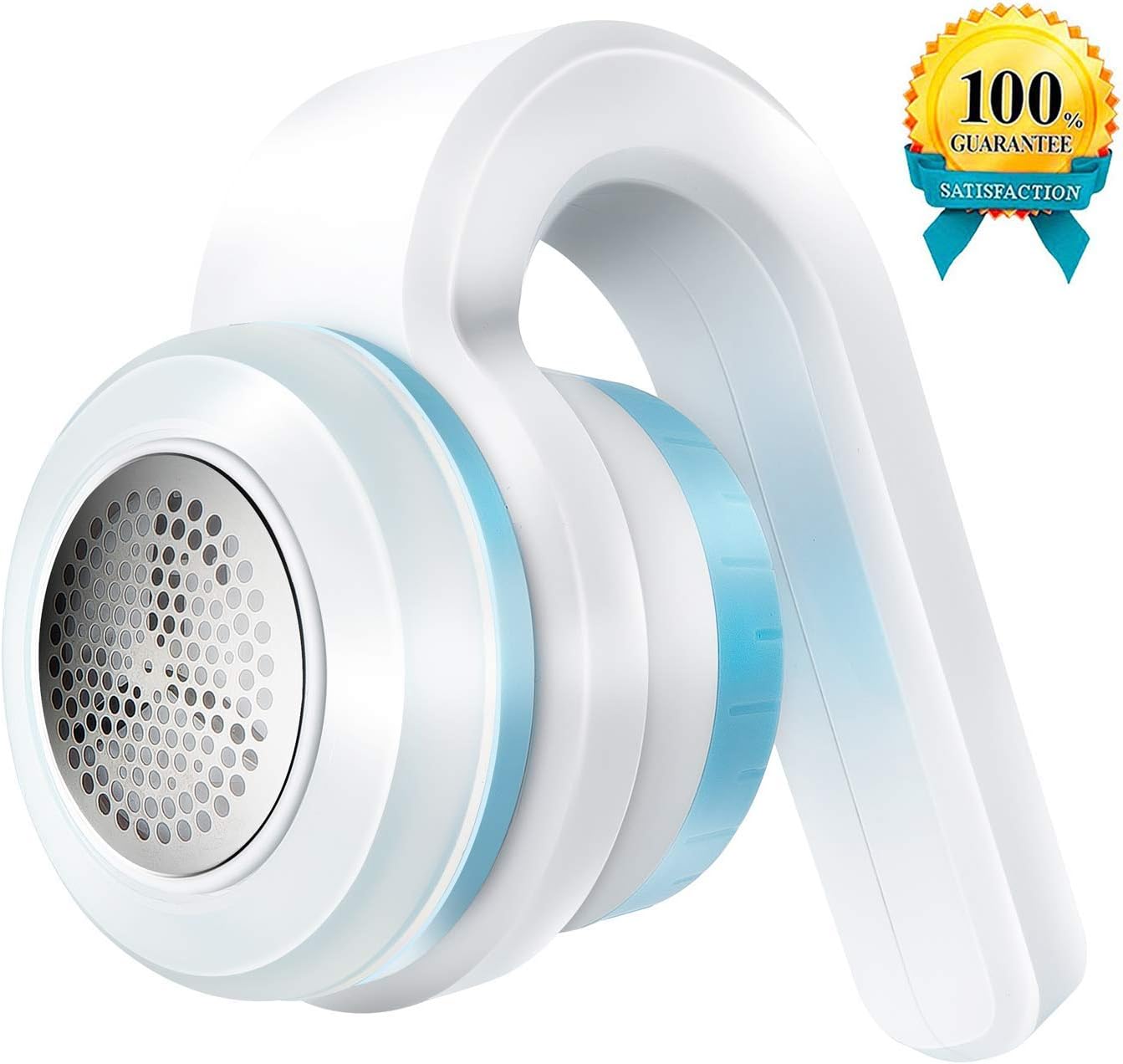 Lint Remover, Bojia Clothes Lint Shaver, Fabric Fuzz Pill Bobble Remover, Used for Sofa, Bed Sheet, Cashmere, Wool, Legging, Battery Operated, White (White)
