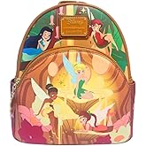 Loungefly Exclusive Disney Tinker Bell Pixie Hollow Fairies Glow in the Dark Mini Backpack
