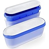 SUMO Ice Cream Containers for Homemade Ice Cream - 2 Containers - 1.5 Quart Each - Blue