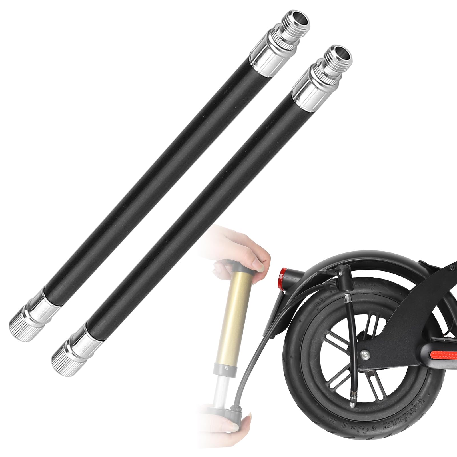 MotuTech 2Pcs Electric Scooter Valve Extension Adapter for Xiaomi M365 1S Essential Pro 2 Electric Scooter for Bike Motorcycle MTB