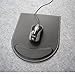 KINGFOM Leather Gaming Mouse Pad/Mat with Wrist Rest Support, Non Slip Mousepad - Large (Black)