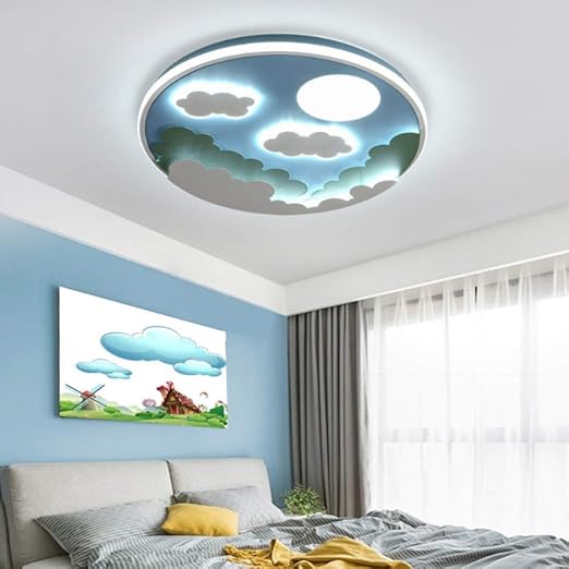 Led Deckenleuchte Kinderzimmer Schlafzimmer Junge Madchen Zimmer Augenschutz Cartoon Wolkenlampe Kreative Personlichkeit Moderne Minimalistische Dekorative Lampen Amazon De Beleuchtung