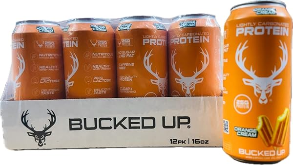 BUCKED UP – LIGHTLY CARBONATED PROTEIN DRINK