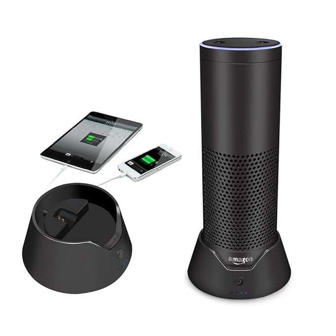 Chargeur pour Amazon Echo intelligente Batterie Base Mobile Batterie