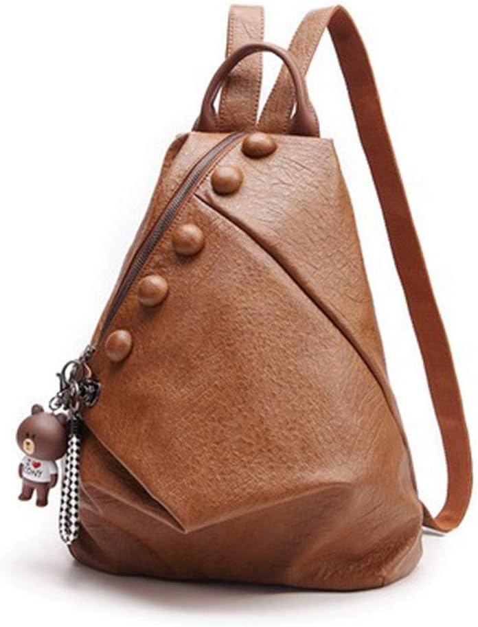 LRXHGOD Ladies Backpack Backpacks Travel Rucksack Student Bag Soft Leather Female Bags