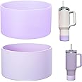 LONPARRY 4-Pack Silicone Boot for Stanley Cup Rubber Bottom Sleeve Protector for Tumbler Car Travel Cup Cover
