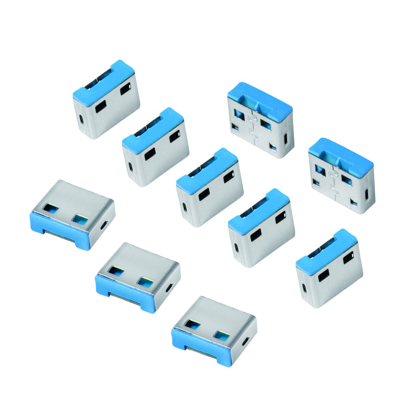 LogiLink USB Port Blocker Lock grey 10x Schlösser